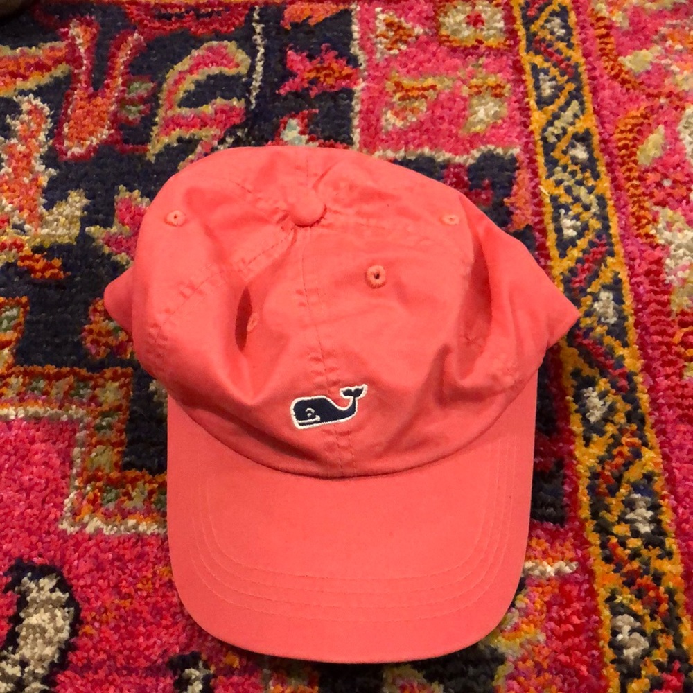Used Coral Vineyard Vines Hat